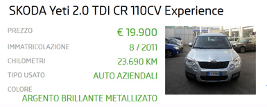 auto Skoda usate